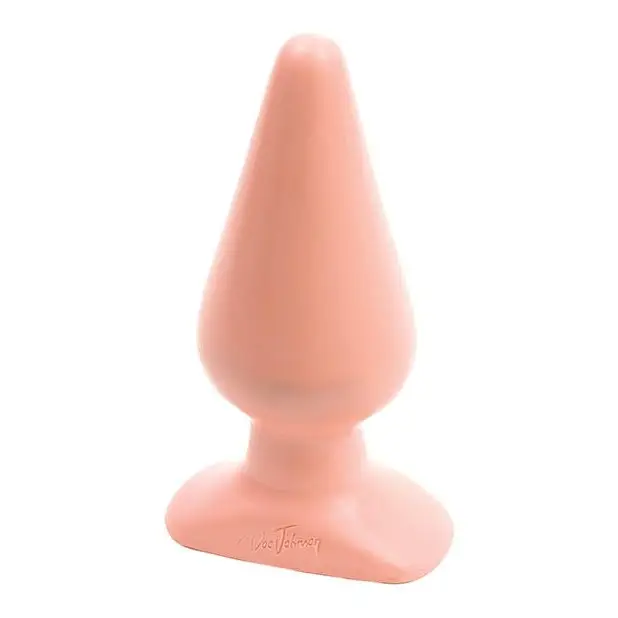 Classic butt plug made of pink silicone for a smooth and comfortable experience