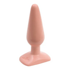 Classic butt plug made from pink silicone, perfect for anal use and comfort