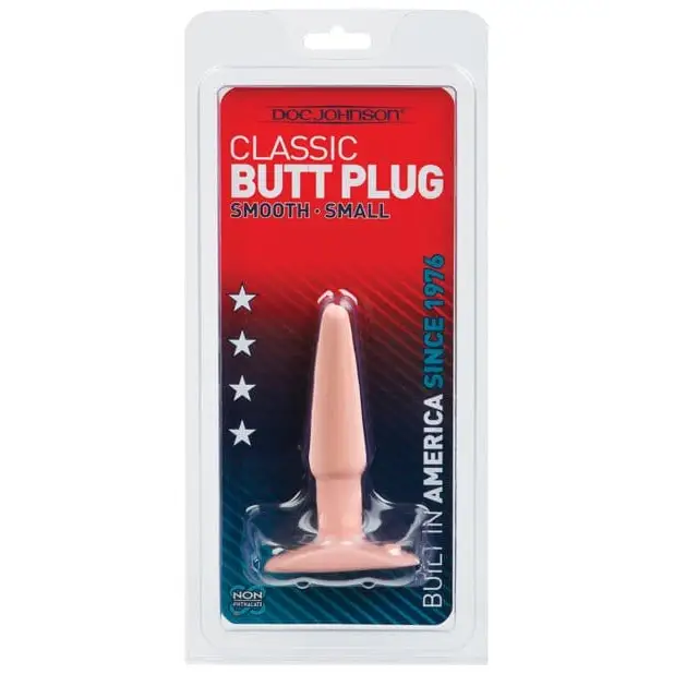 Small pink classic butt plug displayed with the product ’Classic Butt Plug’