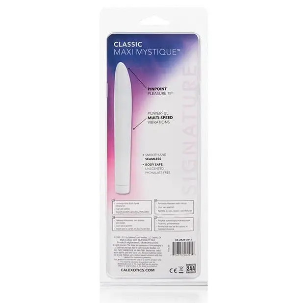 CalExotics Vibrator Classic Chic Maxi Mystique - White at the Haus of Shag