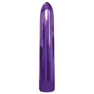 Classix Rocket Vibe: Smooth, purple metallic vibrator with elongated shape and rounded tip