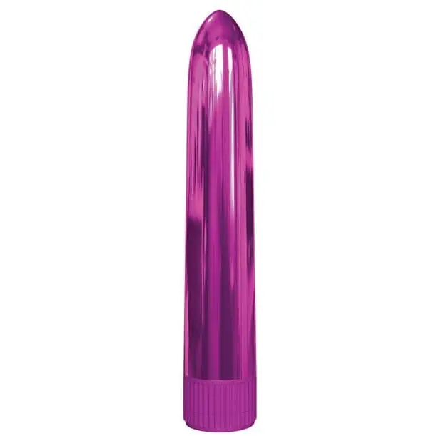 Classix 7’ Metallic Vibe - Vibrant purple, glossy bullet-shaped vibrator