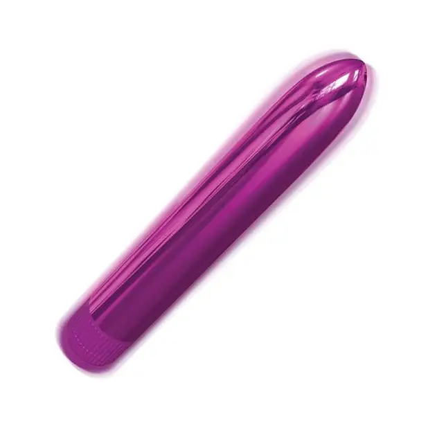 Purple metallic vibe, Classix 7’ Massager, smooth elongated shape for personal pleasure