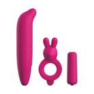 Classix Stimulators Classix Couples Vibrating Starter Kit - Pink at the Haus of Shag