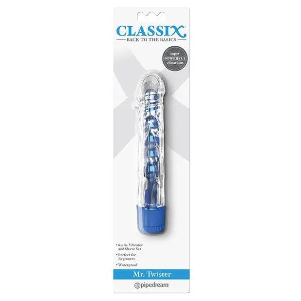 Classix Mr. Twister Vibrator - Blue - Plain Vibrator