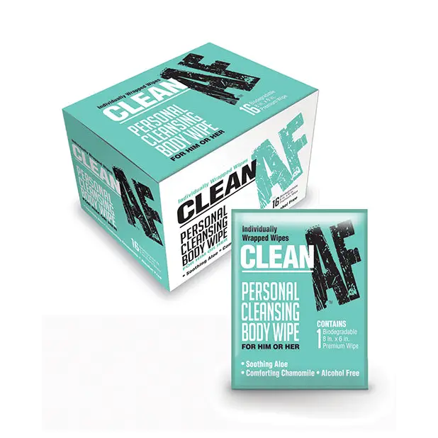 Clean and Clear Facial Cleansing Wipe in Clean AF Individually Wrapped 16-Pack Box