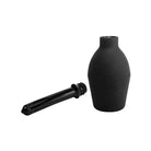 CleanStream Deluxe Enema Bulb: sleek black vase design with black handle for ease of use