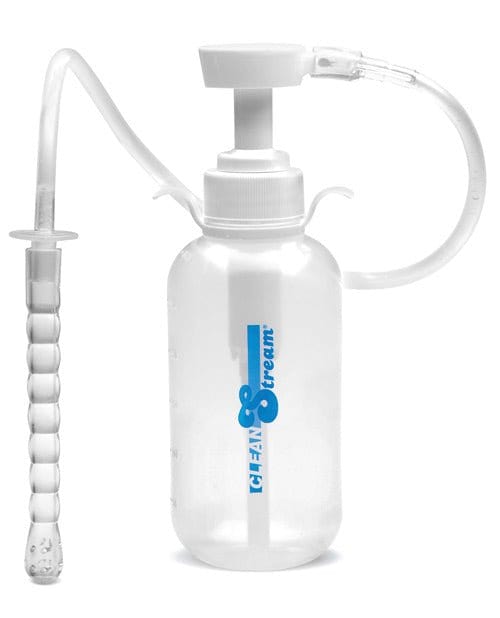 CleanStream Enema 10 / Clear CleanStream Pump Action Enema Bottle with Nozzle at the Haus of Shag