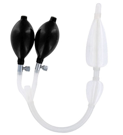 CleanStream Enema Black CleanStream Silicone Anal Catheter with Bulbs at the Haus of Shag