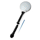 CleanStream Shower Head with blue handle and silicone enema nozzle for a clean experience