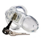 Master Series Cock Cage Clear Captor Chastity Cage at the Haus of Shag