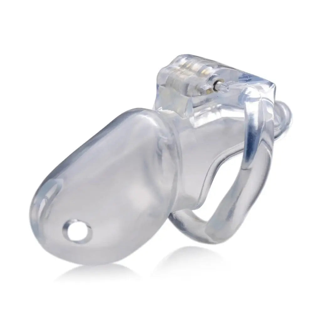 Master Series Cock Cage Clear Captor Chastity Cage at the Haus of Shag