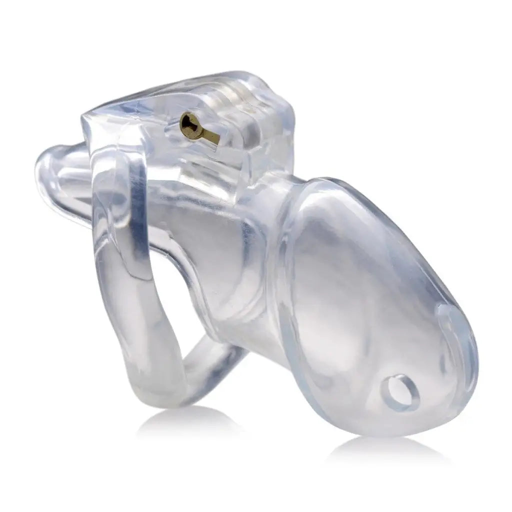 Master Series Cock Cage Clear Captor Chastity Cage at the Haus of Shag