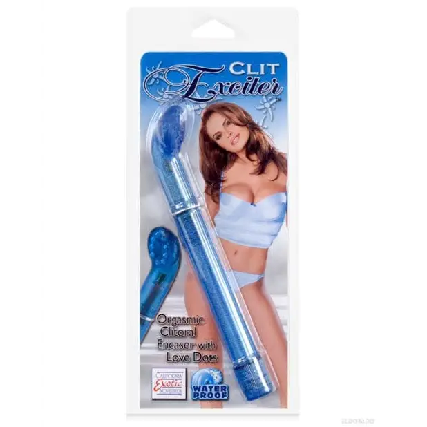 CalExotics Stimulators Blue Clit Exciter W/love Dots at the Haus of Shag