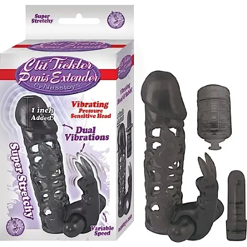 Clit Tickler Penis Extender - Purple - Sextoys for Men