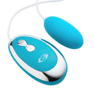 Cloud 9 20 Speed Egg with Wired Remote - Blue - Egg Vibrator