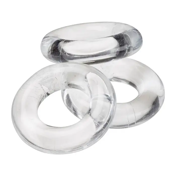 Cloud 9 Cockring Combo Clear - Cock Ring