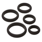 Cloud 9 Comfort Cock Rings W/flat Back 5-pk Pro Sensual Line - Cock Ring