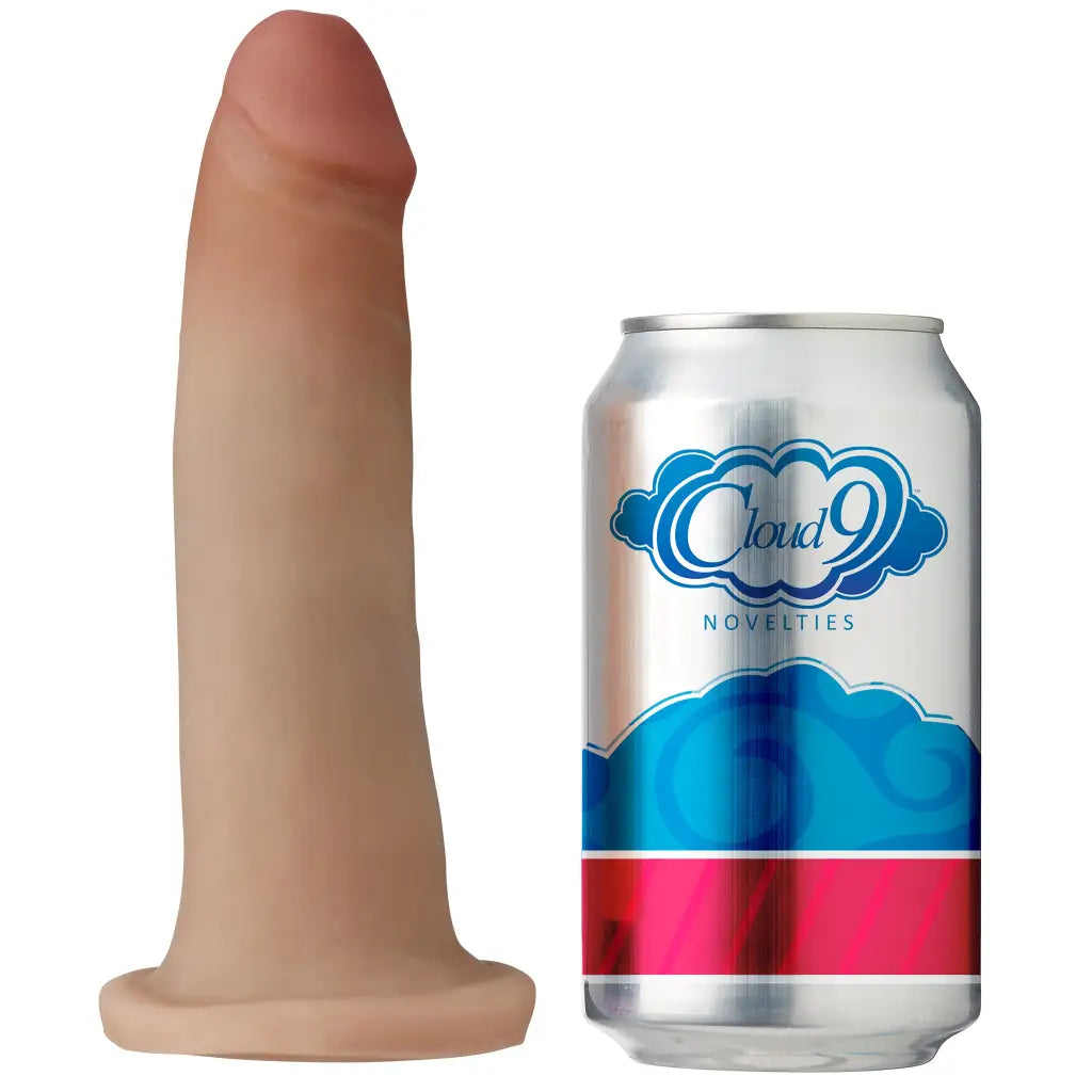 Cloud 9 Dual Density Dildo Touch 7in W/ No Balls - Caramel - Realistic Dildo