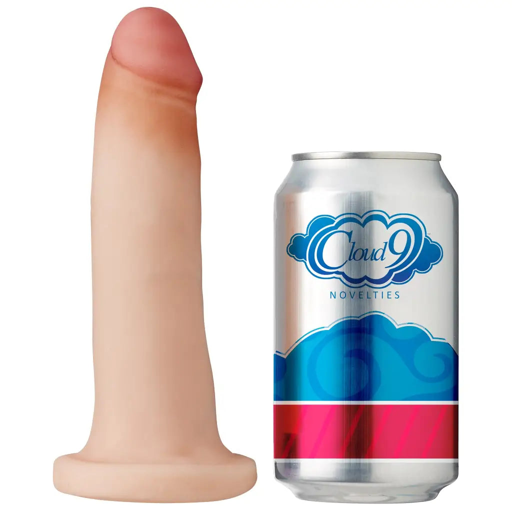 Cloud 9 Dual Density Dildo Touch 7in W/ No Balls - Vanilla - Realistic Dildo