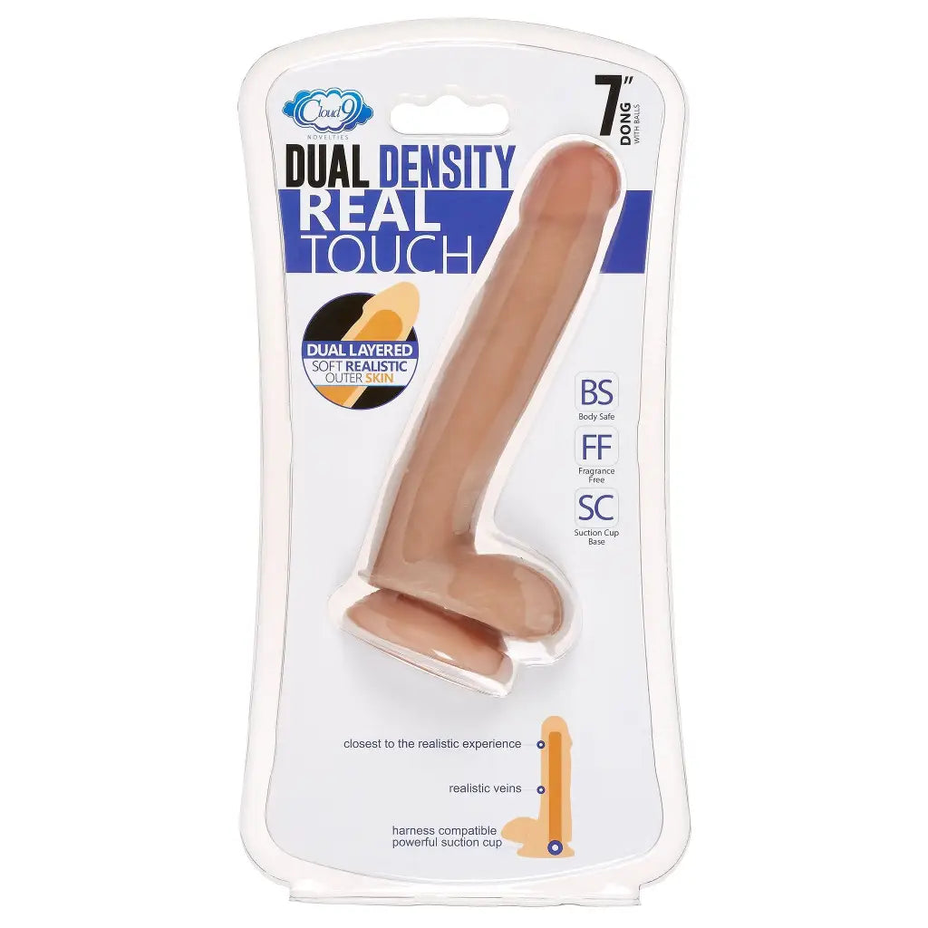 Cloud 9 Dual Density Dildo Touch W/ Balls - Realistic Dildo