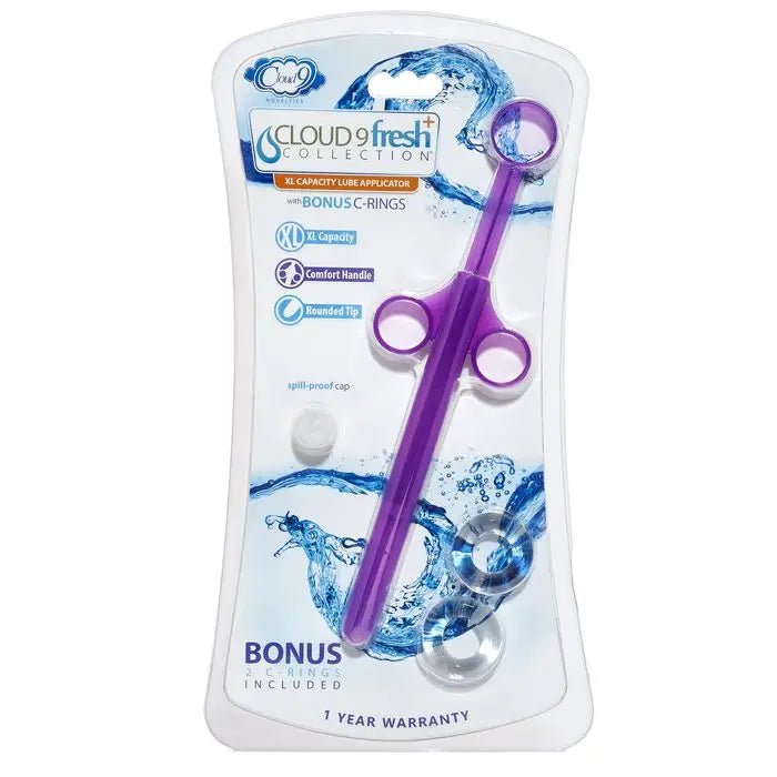 Cloud 9 Fresh + Premium Xl Lube Applicator W/2 Bonus C-rings - Lube Launcher