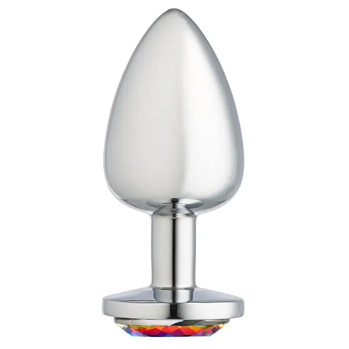 Cloud 9 Gems Anal Plug Large - Silver - Butt Plug