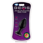 Cloud 9 Gems Black Silicone Anal Plug - Butt Plug