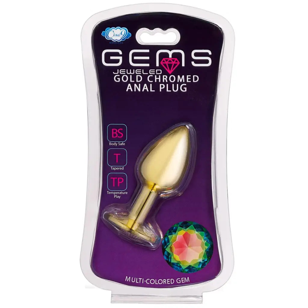 Cloud 9 Gems Gold Anal Plug - Butt Plug