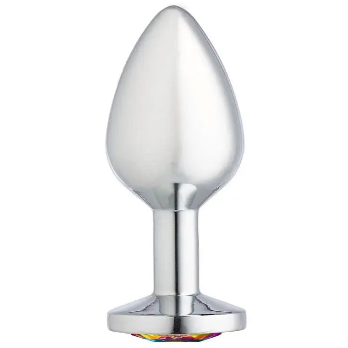 Cloud 9 Gems Silver Chromed Anal Plug - Medium - Butt Plug