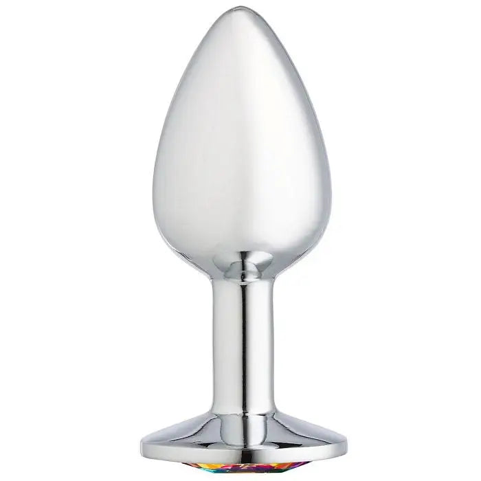 Cloud 9 Gems Silver Chromed Anal Plug - Small - Butt Plug