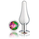 Cloud 9 Gems Silver Chromed Tall Anal Plug - Butt Plug