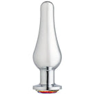 Cloud 9 Gems Silver Chromed Tall Anal Plug Large - Butt Plug