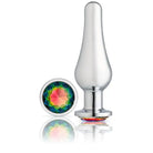 Cloud 9 Gems Silver Chromed Tall Anal Plug Large - Butt Plug