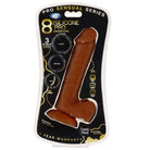 Cloud 9 Pro Sensual Premium Silicone Dong W/ 3 C Rings - Chocolate / 8’’ - Realistic Dildo