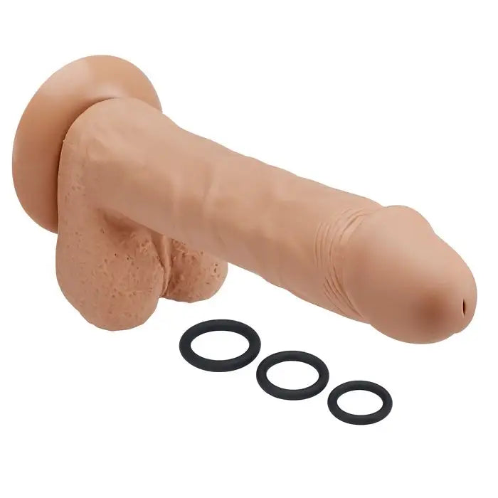 Cloud 9 Pro Sensual Premium Silicone Dong W/ 3 C Rings 9 ’ - Realistic Dildo