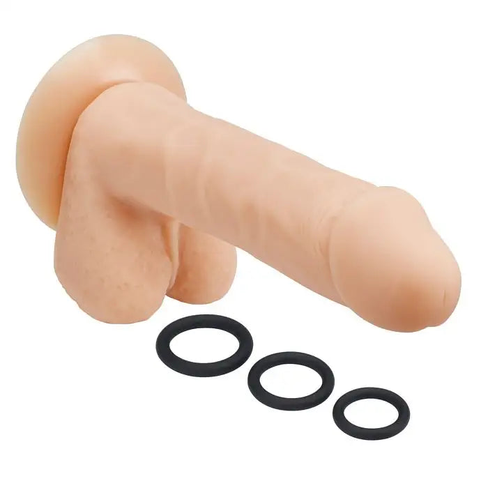 Cloud 9 Pro Sensual Premium Silicone Dong W/ 3 C Rings - Realistic Dildo