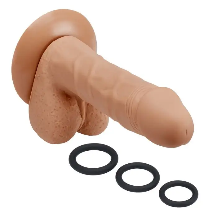 Cloud 9 Pro Sensual Premium Silicone Dong W/ 3 C Rings - Realistic Dildo