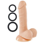 Cloud 9 Pro Sensual Premium Silicone Dong W/ 3 C Rings - Realistic Dildo