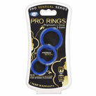 Cloud 9 Pro Sensual Silicone Cock Ring 3 Pack - Blue - Cock Ring