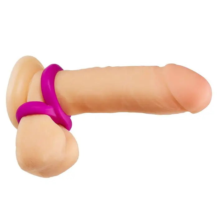 Cloud 9 Pro Sensual Silicone Super 8 Ring & Tie Sling 2 Pack - Cock Ring