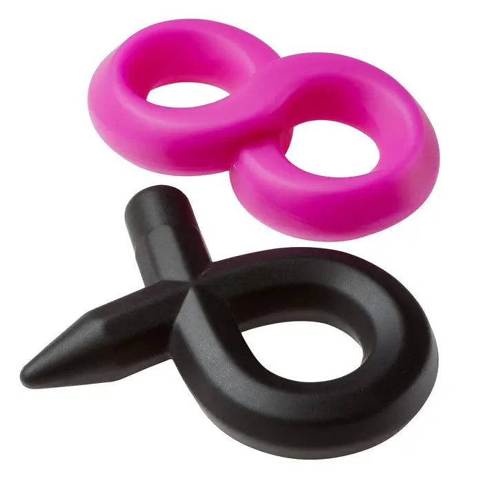 Cloud 9 Pro Sensual Silicone Super 8 Ring & Tie Sling 2 Pack - Cock Ring