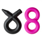 Cloud 9 Pro Sensual Silicone Super 8 Ring & Tie Sling 2 Pack - Cock Ring