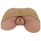 Alt text: Cloud 9 realistic pussy & ass body mold with beige, plastic butt and mesh covering