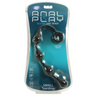 Cloud 9 Silicone Anal Teardrop Small Black - Anal Beads