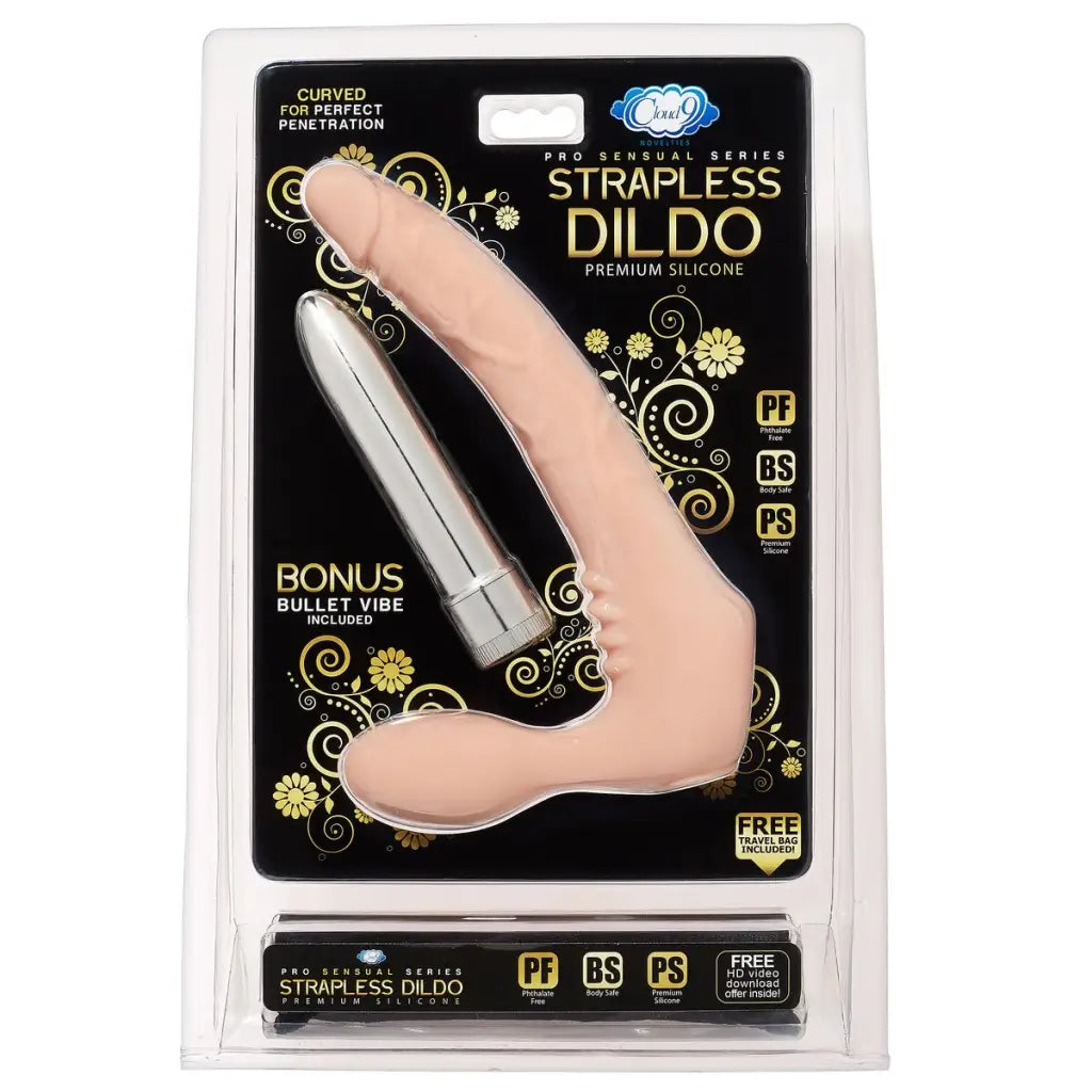 Cloud 9 Strapless Dildo - Flesh - Strapless Strap