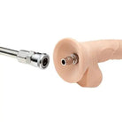 Flesh-colored sex toy with metal connector for Cloud 9 Travel Pro Mini Sex Machine