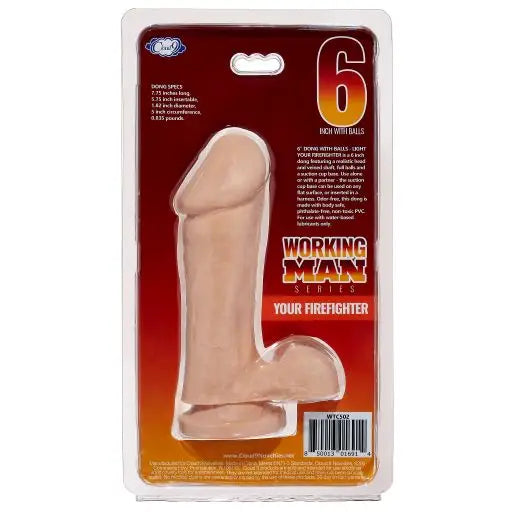 Cloud 9 Working Man 6 Light Your Firefighter ’ - Realistic Dildo