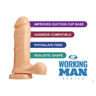 Cloud 9 Working Man 7 Tan Your Mechanic (thin) ’ - Realistic Dildo