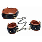 Master Series Leatherr Coax Collar To Wrist Restraints at the Haus of Shag